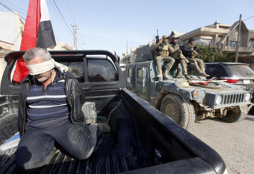 دستگیری یک مظنون تروریستی در جنوب شهر موصل عراق