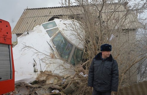 سقوط هواپیمای باری ترکیه ای در منطقه ای مسکونی در قرقیزستان