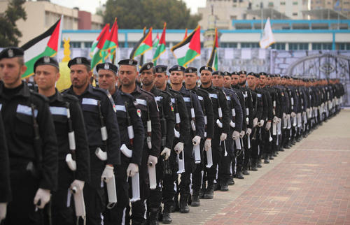جشن فارغ التحصیلی دانشکده پلیس در غزه