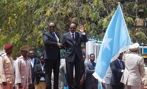 آیین تحلیف رسمی و آغاز به کار رییس جمهور جدید سومالی – موگادیشو