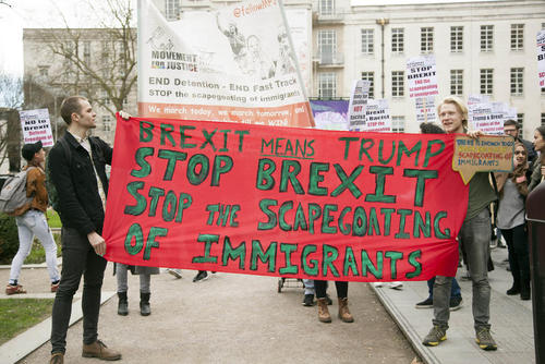 تظاهرات علیه ترامپ و برگزیت در لندن