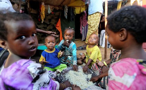 اردوگاه آوارگان در موگادیشو سومالی