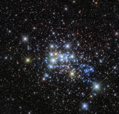 کشف یک خوشه ستاره ای جدید در کهکشان راه شیری در فاصله 15 هزار سال نوری با زمین. عکس از تلسکوپ فضایی هابل گرفته شده است