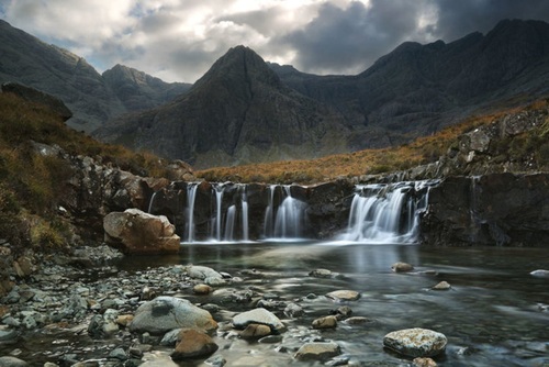  آبشارهای رودخانه بریتل در اسکاتلند 