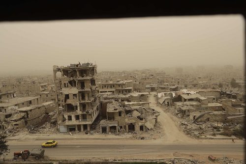 ویرانه های شهر حلب سوریه