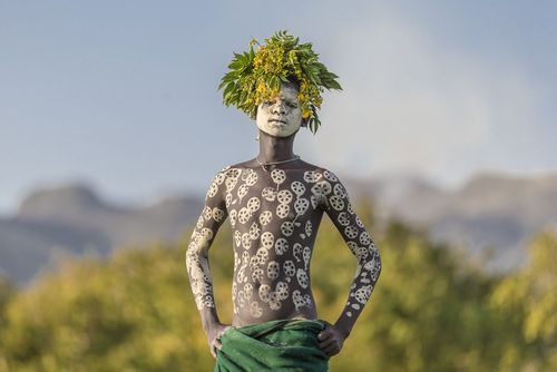 مرد قبیله ای در جنوب اتیوپی