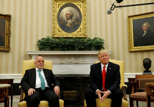 دیدار نخست وزیر عراق با ترامپ در کاخ سفید