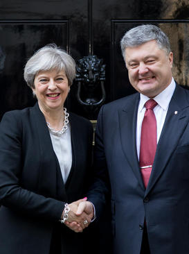 دیدار رهبران بریتانیا و اوکراین در مقر نخست وزیری بریتانیا در لندن