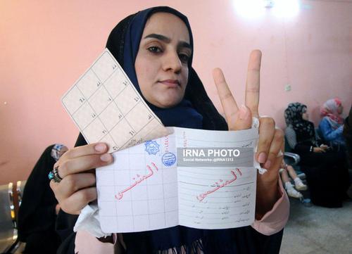 رای یک زن ایرانی در بصره عراق 