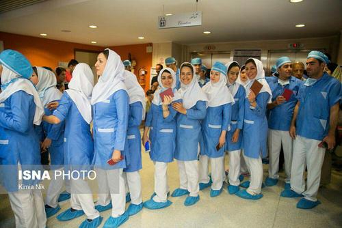 صف رای در بیمارستان تهران