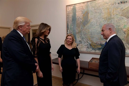ترامپ در اقامتگاه نتانیاهو در قدس