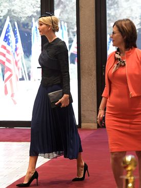 ایوانکا ترامپ دختر رئیس جمهور آمریکا از مبدأ عربستان سعودی در قدس به پدرش پیوست