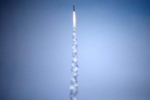 آزمایش یک ضد موشک بالستیک آمریکا در واکنش به آزمایش های موشکی اخیر کره شمالی - پایگاه هوایی واندنبرگ در ایالت کالیفرنیا آمریکا