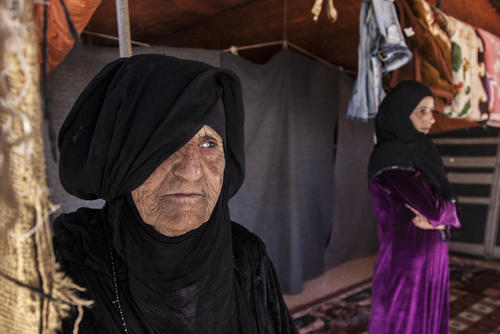 آوارگان جنگ داخلی سوریه در اردوگاهی در مرز اردن
