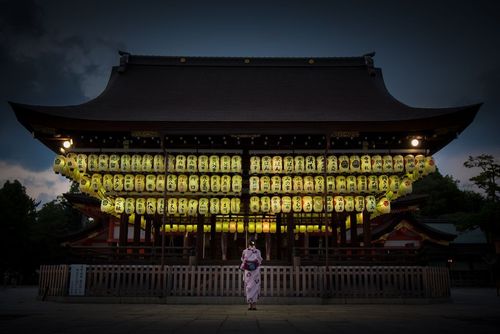 معبد یاساکا در کیوتو ژاپن