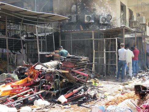 انفجار انتحاری در بازاری در منطقه شیعه نشین صدر بغداد