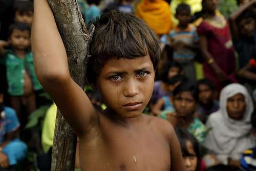 پناهجویان مسلمان میانماری که به تازگی به بنگلادش گریخته اند