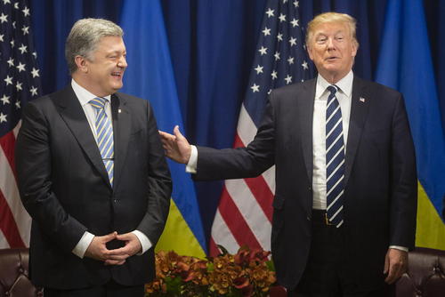 دیدار روسای جمهور آمریکا و اوکراین در حاشیه نشست سالانه مجمع عمومی ملل  متحد در نیویورک