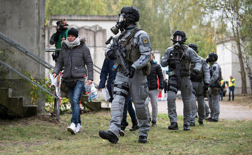رزمایش ضد تروریستی مقابله با سلاح های بیولوژیک از سوی پلیس برلین