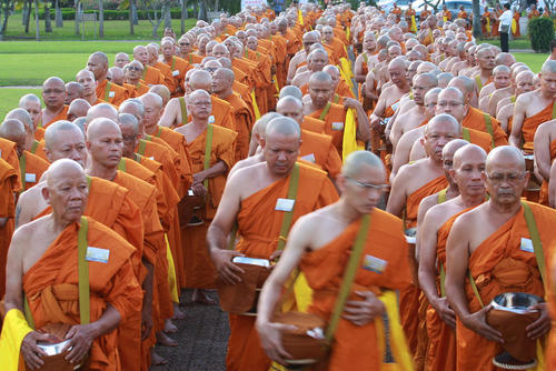 راهبان بودایی در تایلند
