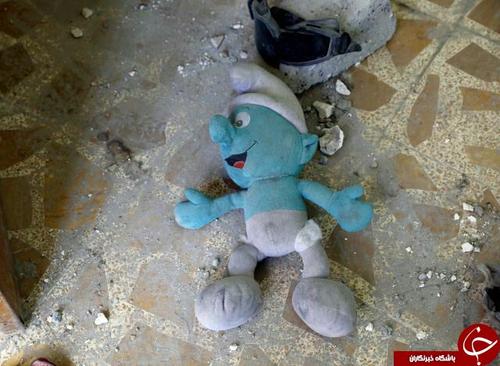نمونه‌ای از عروسک‌هایی که داعش برای کشتن کودکان در آنها بمب جاسازی می‌کرد