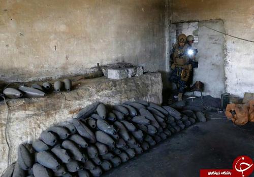 انبار تسلیحات داعش در یک خانه متروکه