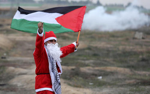 ادامه تظاهرات فلسطینی ها علیه طرح جنجالی ترامپ برای شناسایی شهر قدس به عنوان پایتخت اسراییل- باریکه غزه