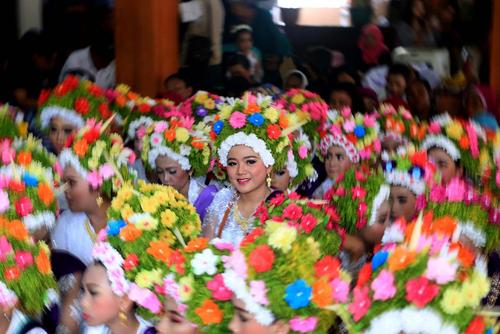 جشنواره ای آیینی در منطقه جاوه اندونزی