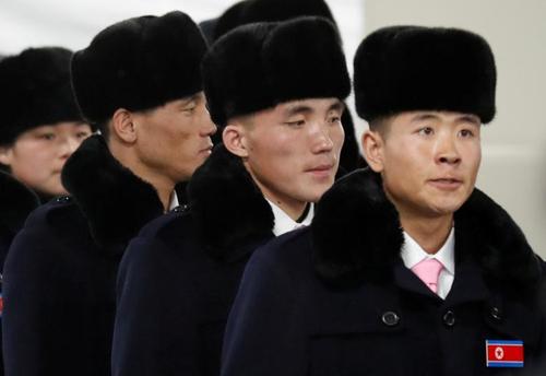 ورود ورزشکاران کره‌ شمالی به دهکده محل برگزاری المپیک زمستانی 