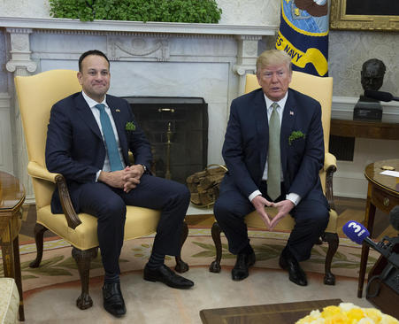 دیدار نخست وزیر ایرلند با دونالد ترامپ در کاخ سفید