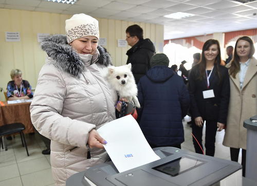 رای‌گیری انتخابات ریاست جمهوری روسیه – ولادی وستک/عکس: ایتارتاس