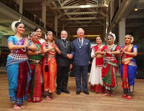 در حاشیه دیدار نخست وزیر هند با ولیعهد بریتانیا در موزه علوم بریتانیا در لندن