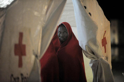 اردوگاه پناهجویان آفریقایی در مالاگا اسپانیا