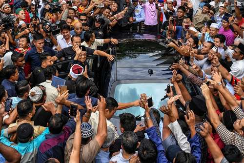 ماهاتیر محمد به عنوان نخست وزیر جدید مالزی سوگند یاد کرد/عکس:EPA