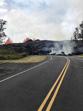 فوران گدازه‌های آتشفشانی در هاوایی آمریکا
