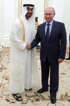 دیدار ولیعهد امارات متحده عربی با ولادیمیر پوتین در کاخ کرملین در مسکو/ ایتارتاس