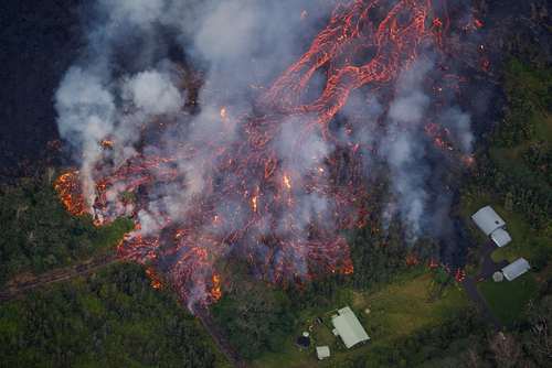 ادامه فعالیت آتشفشانی در هاوایی آمریکا