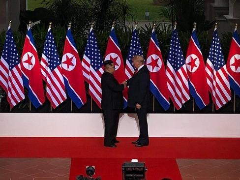 دیدار سران آمریکا و کره شمالی در هتل 