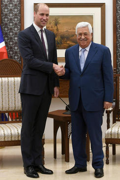 دیدار شاهزاده انگلیسی با محمود عباس رییس تشکیلات خودگردان فلسطینی در رام‌الله