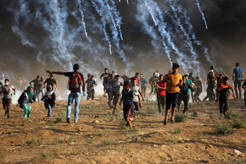 تظاهرات هفتگی فلسطینی‌ها در مرز باریکه غزه و اسراییل