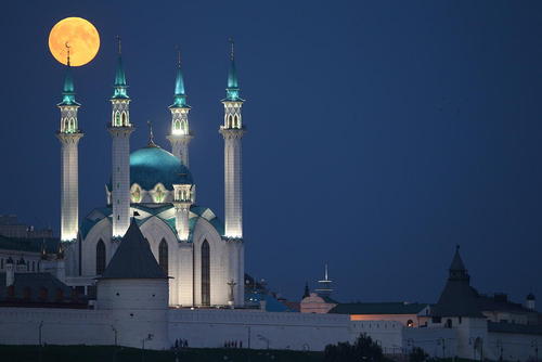 ماه گرفتگی در کازان روسیه/ ایتارتاس