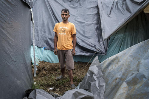 اردوگاه مهاجران افغان و پاکستانی در مرز بوسنی و کرواسی