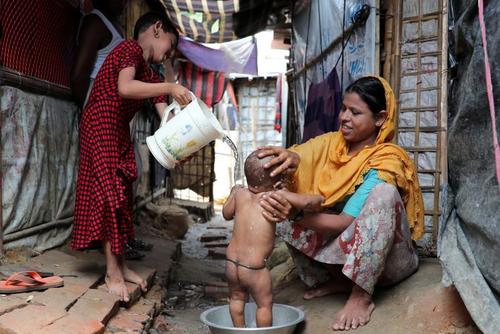 اردوگاه پناهجویان مسلمان میانماری در بنگلادش/ رویترز