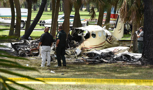 مرگ دو سرنشین در سقوط هواپیمای سبک در ایالت فلوریدا آمریکا
