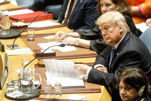 ترامپ در جایگاه ریاست نشست ویژه شورای امنیت درباره موضوع عدم اشاعه سلاح‌های هسته‌ای/ ایتارتاس