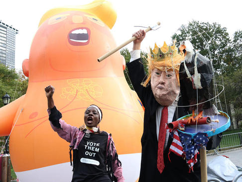 تظاهرات مخالفان ترامپ در نیویورک