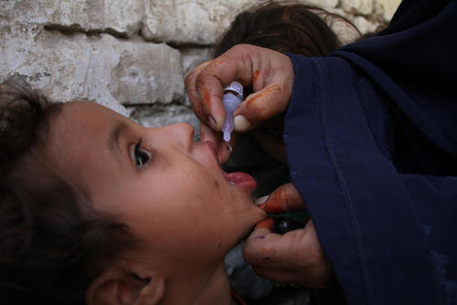 واکسیناسیون فلج اطفال در جلال‌آباد افغانستان/ شینهوا