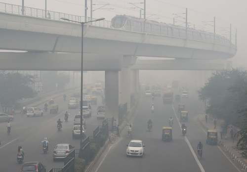 آلودگی شدید هوا در شهر دهلی‌نو هند/ خبرگزاری فرانسه