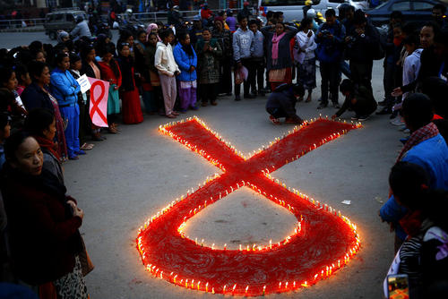 مراسم روز جهانی ایدز در کاتماندو نپال