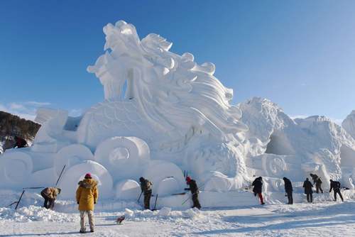 جشنواره سازه‌های برفی و یخی در شمال چین/ خبرگزاری فرانسه